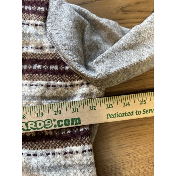 Eddie Bauer XXL Aztec Wool Blend Toggle Cardigan Sweater Cozy Country City VTG - Picture 5 of 15